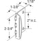 Prime-Line Flip Door Lock, 1-3/8 in. x 2-3/4 in., Steel, Satin Nickel, Privacy U 10319 - alternate 2